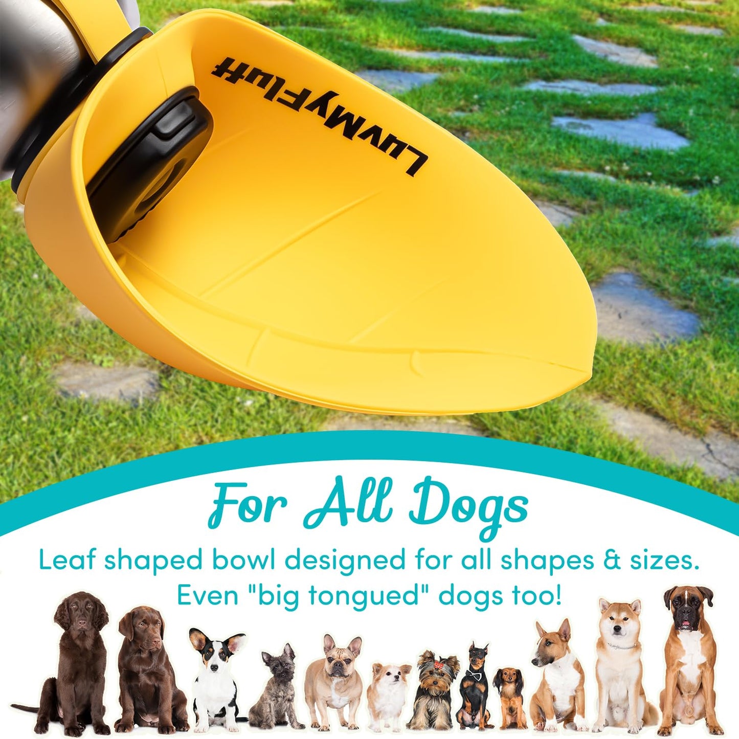**800ml Fold-Out Dog Water Bottle (Stainless Steel - Sunset Yellow)**
“Perfect for Long Trips, Hiking, and Travel”